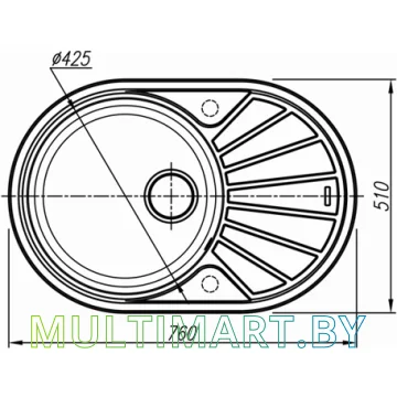 Кухонная мойка Thor Fjord 76 (шоколад) картинка 3